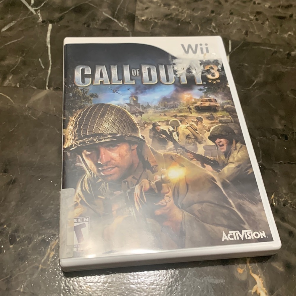 NINTENDO Wii Call of Duty 3 2006 Complete w/ Manual